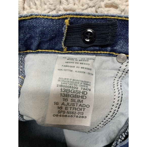 Wrangler‎ Boys Jeans Size 16 Slim 13BGSHD Classic Cowboy Western Blue Denim - Picture 6 of 11